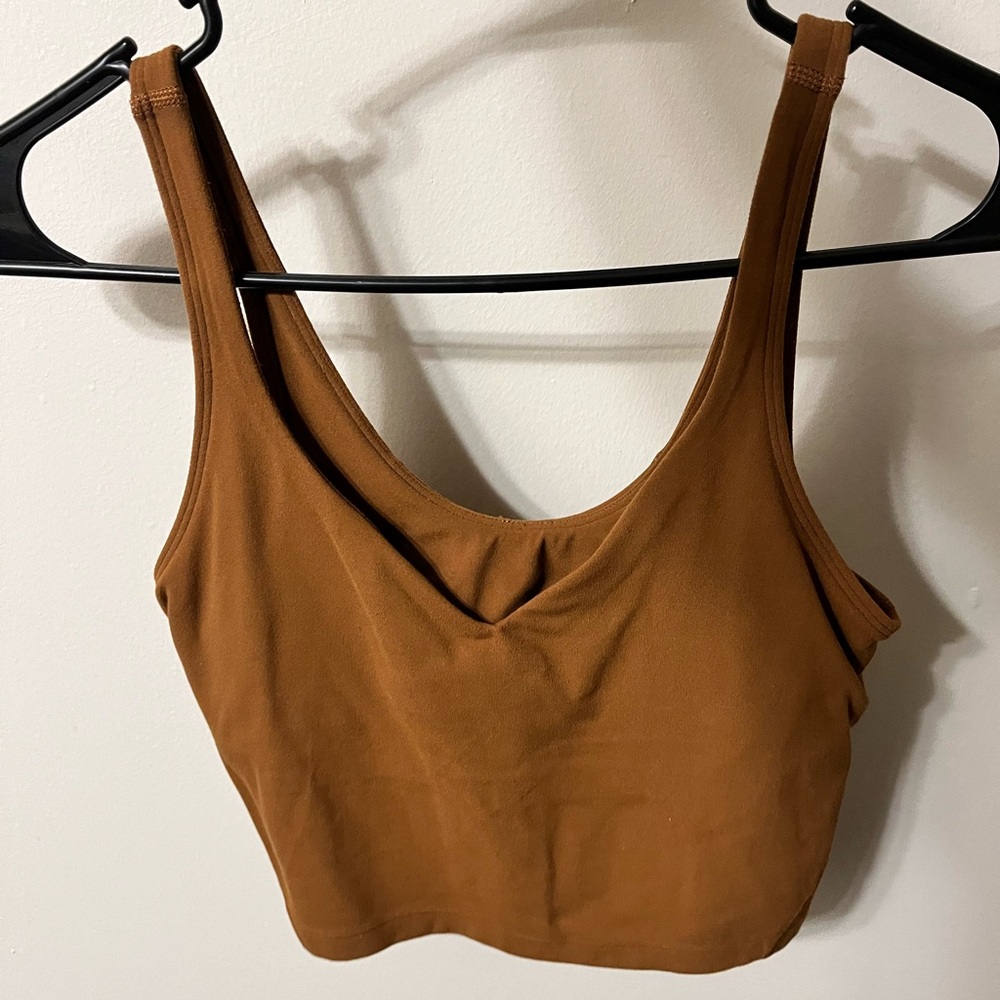 lululemon athletica Brown Crop Top